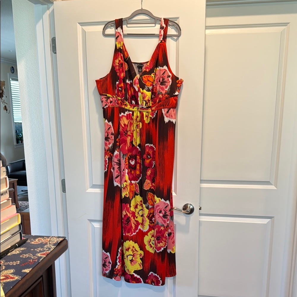 New Directions 3X Floral Maxi Dress